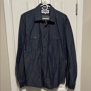 Express Men's Dark Blue Shirt Jacket